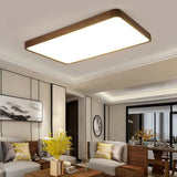 Warm and Elegant Wooden Flush Ceiling Lights