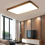 Warm and Elegant Wooden Flush Ceiling Lights