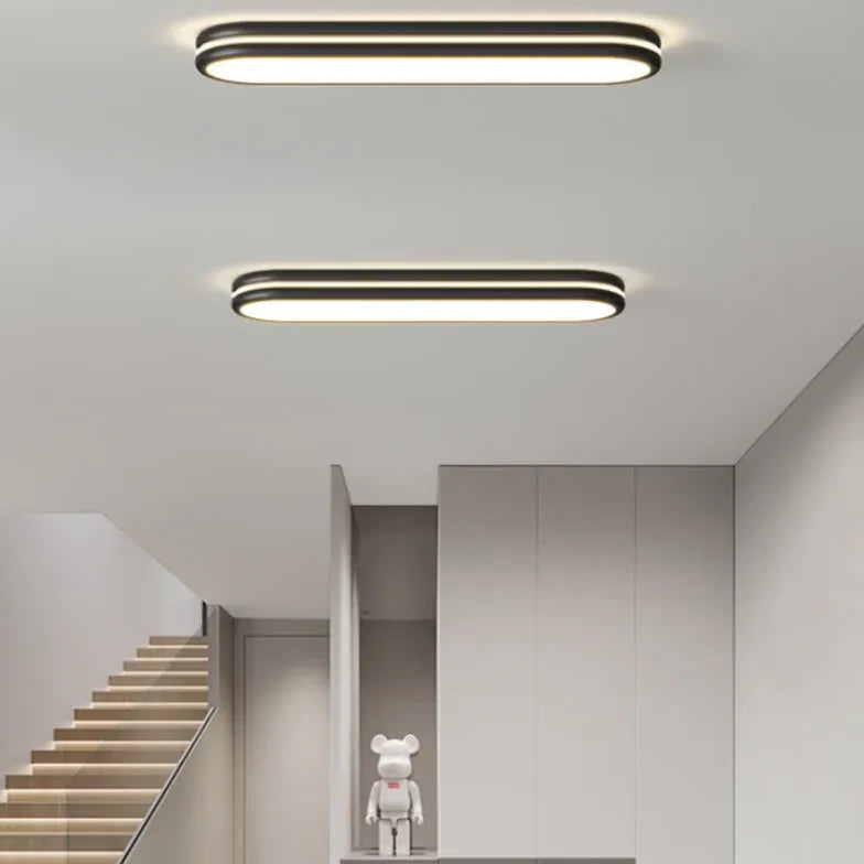 Long Oval LED Modern Flush Ceiling Lights