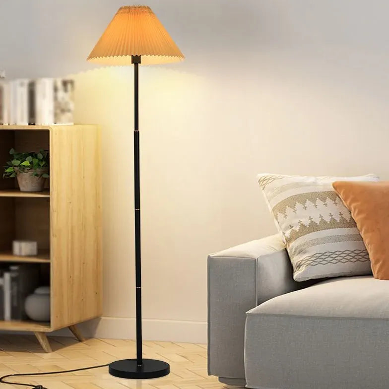 Umbrella-Shaped Long Rod Modern Minimalist Floor Lamp