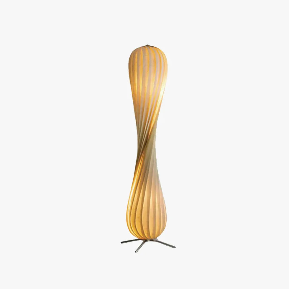 Streamlined Twisted Gradient Floor Lamp