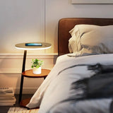 Circular Desktop Floor Lamp with Table