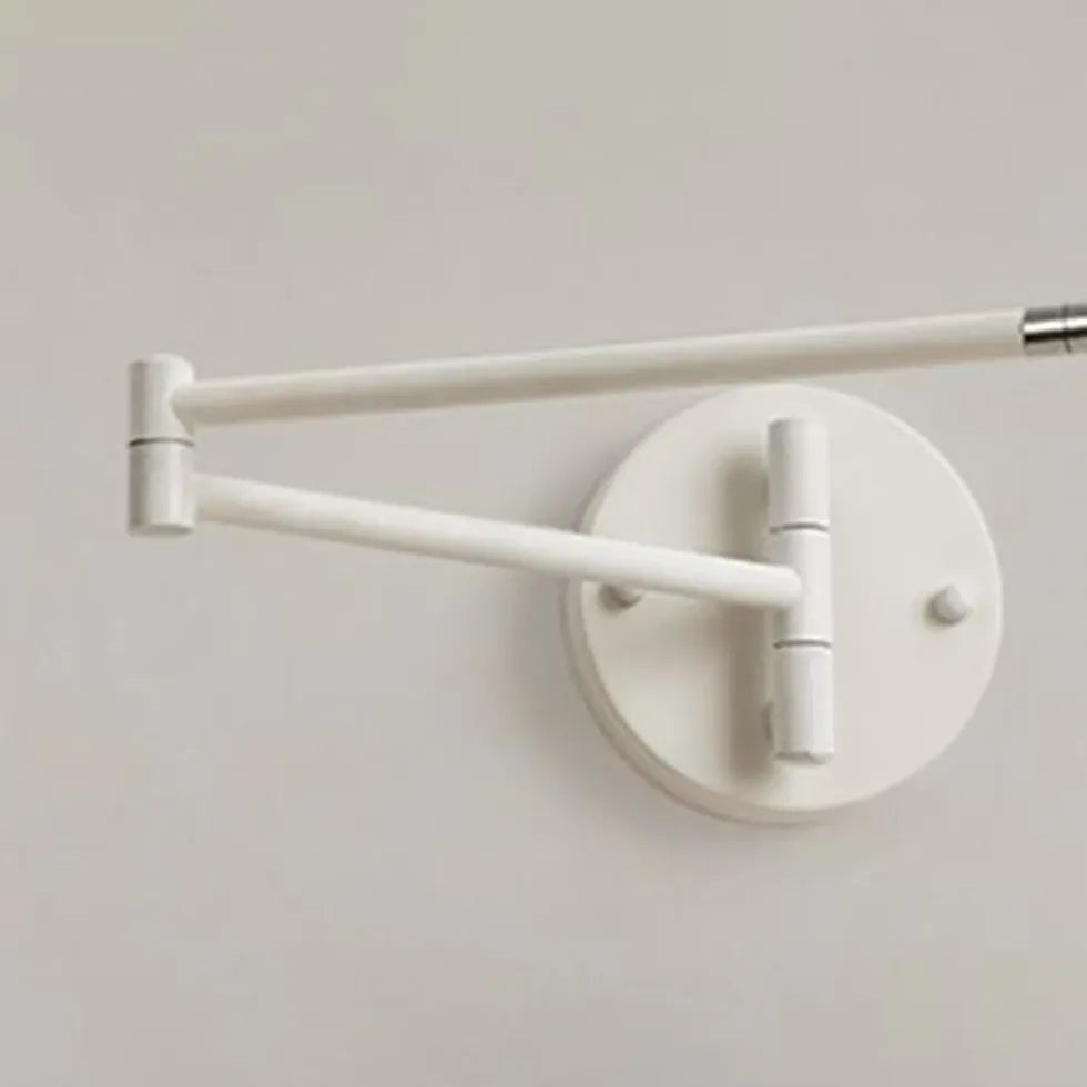 White Swing Arm Bedside Spotlights