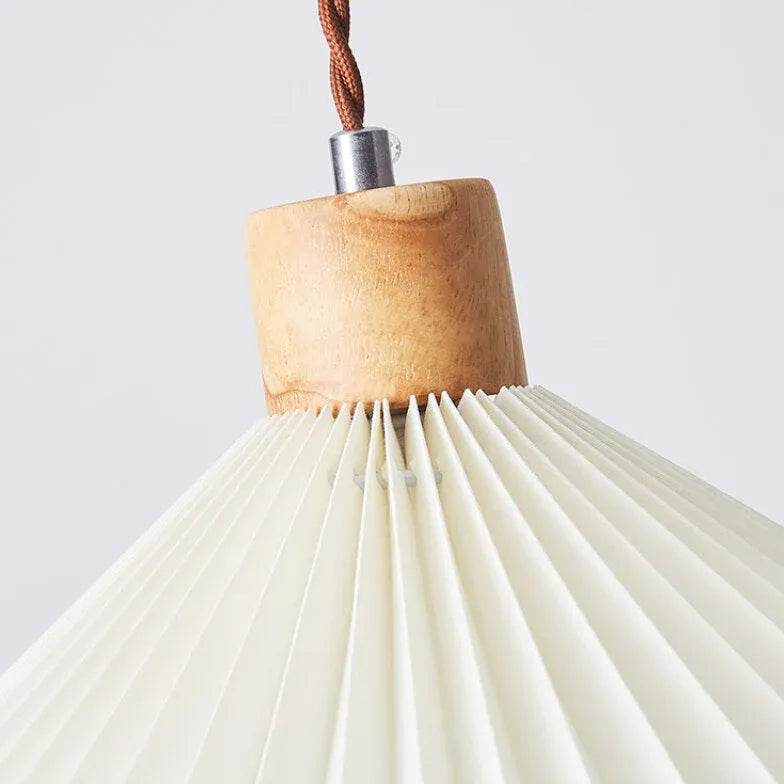 Umbrella Fold Kitchen Wooden Pendant Light