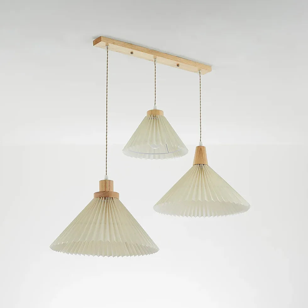 Umbrella Fold Kitchen Wooden Pendant Light