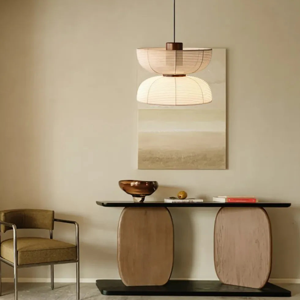 Cloth White Lantern  Modern Pendant Light