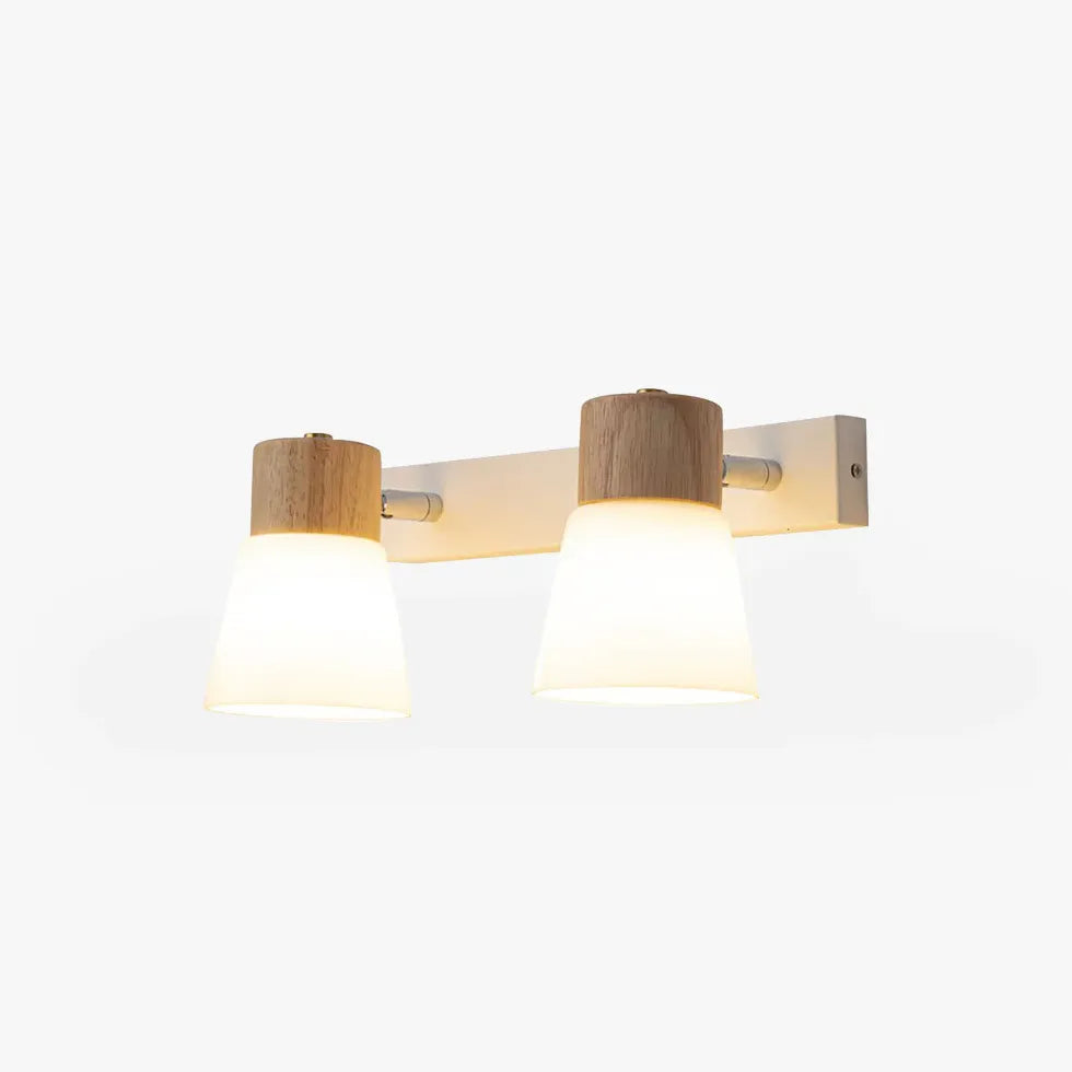 Scandinavian White Glass Led Wall Lights