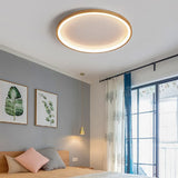 Depression Neutral Modern Wooden Flush Ceiling Lights