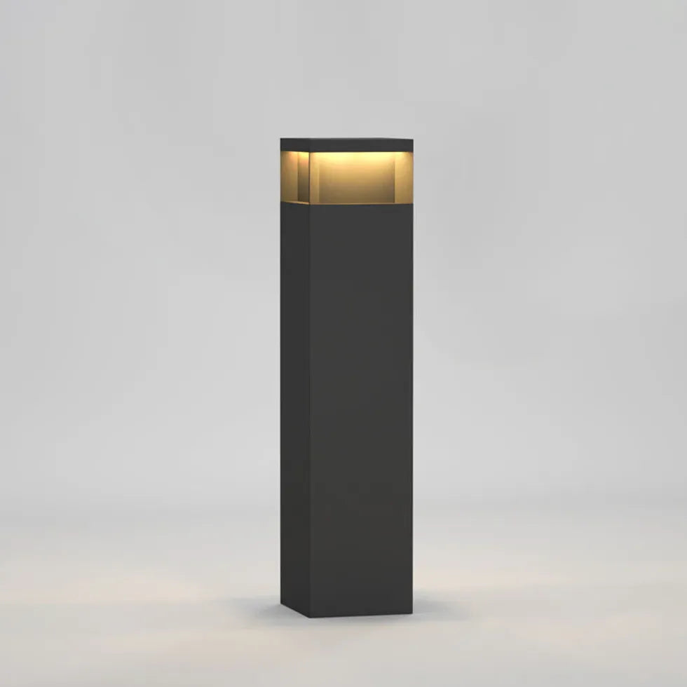 Modern Solar Square Outdoor Bollard Lights