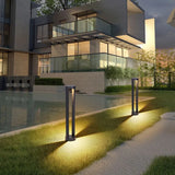 Cylindrical Hollow Black Bollard Lights