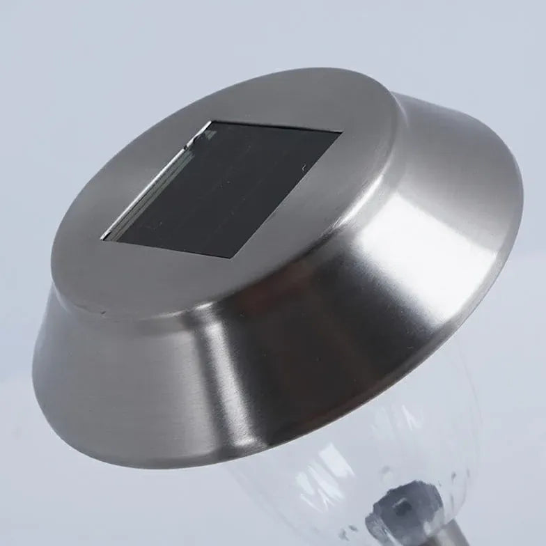 Silver Bell Lawn Solar Bollard Lights