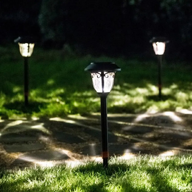 Lawn Coffee Glass Solar Bollard Lights