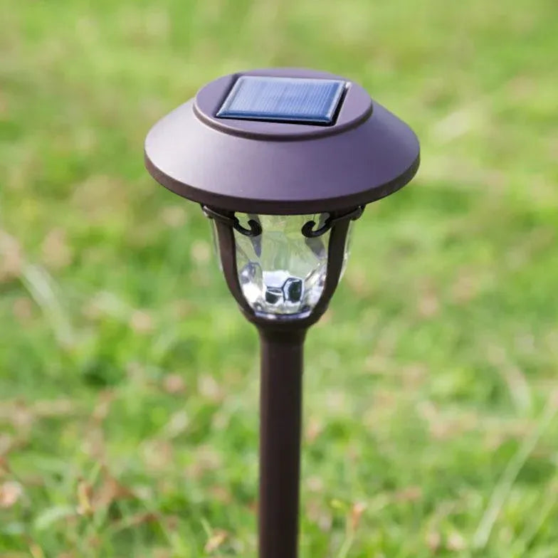 Lawn Coffee Glass Solar Bollard Lights