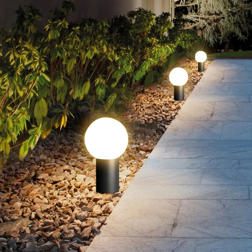 Globe Cylinder Led Outdoor Bollard Lights