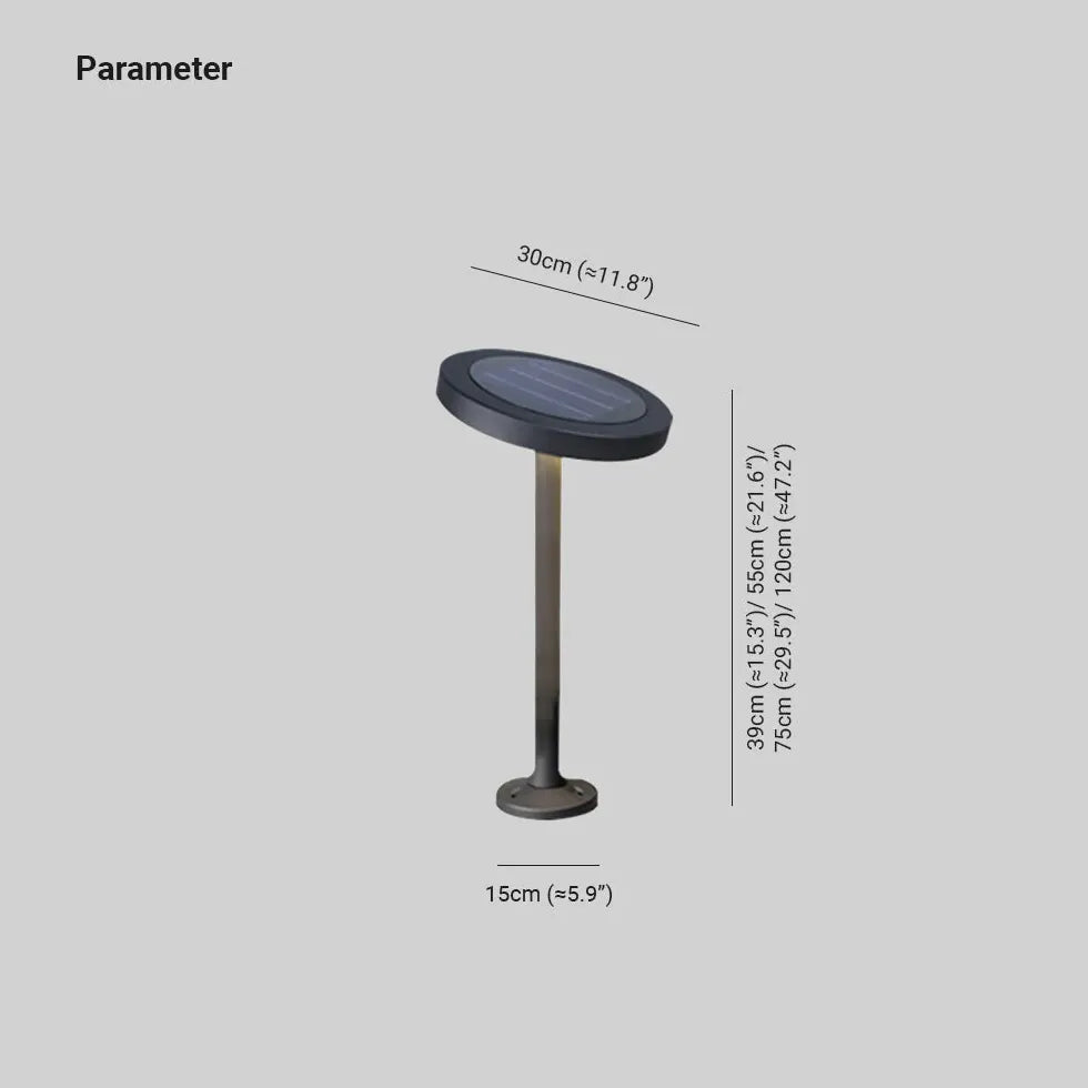 Adjustable Disc Solar Bollard Lights