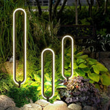 Long Oval Ring Solar Bollard Lights