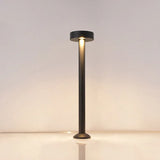 Disc Lampshade Black Bollard Lights