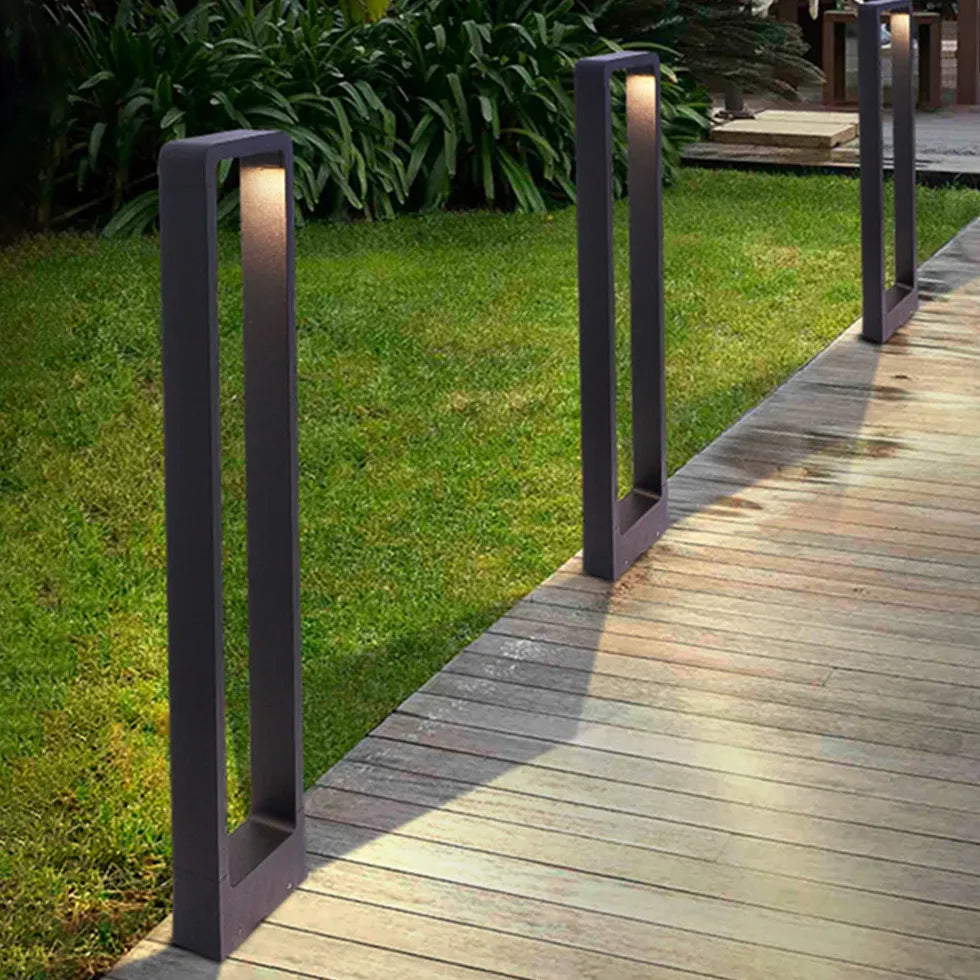 Warm White Rectangle Led Bollard Lights