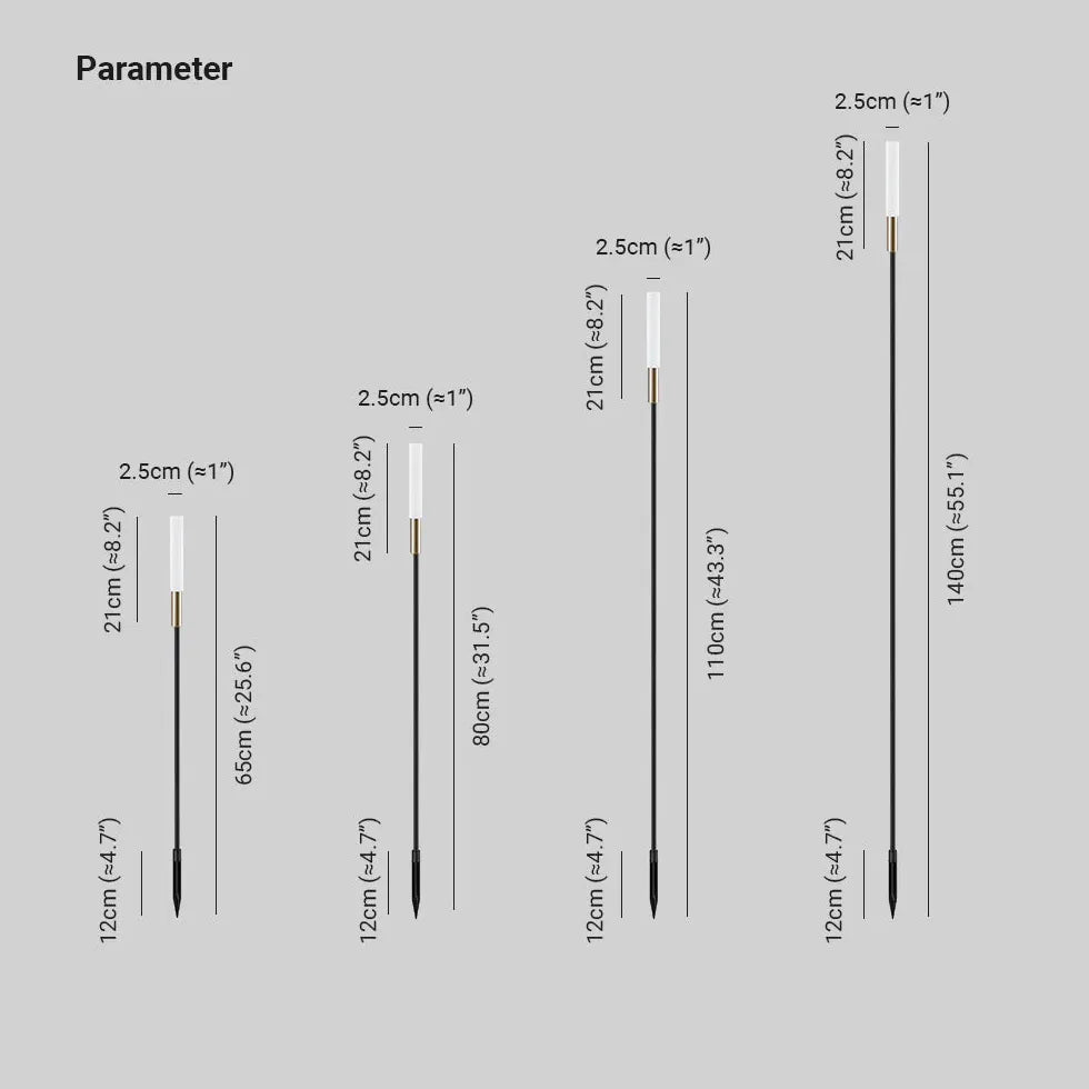 Reed Shaped Led Solar Outdoor Lights