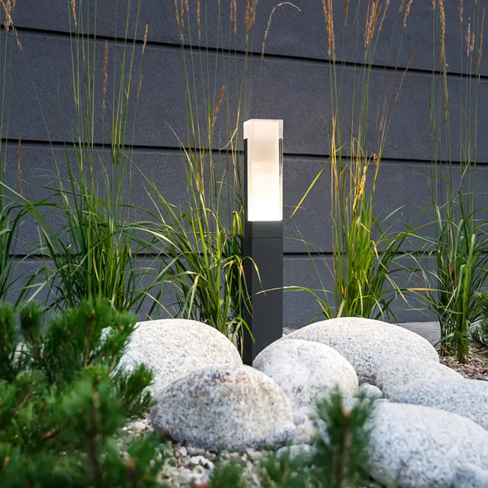 Modern Square Led Solar Bollard Lights