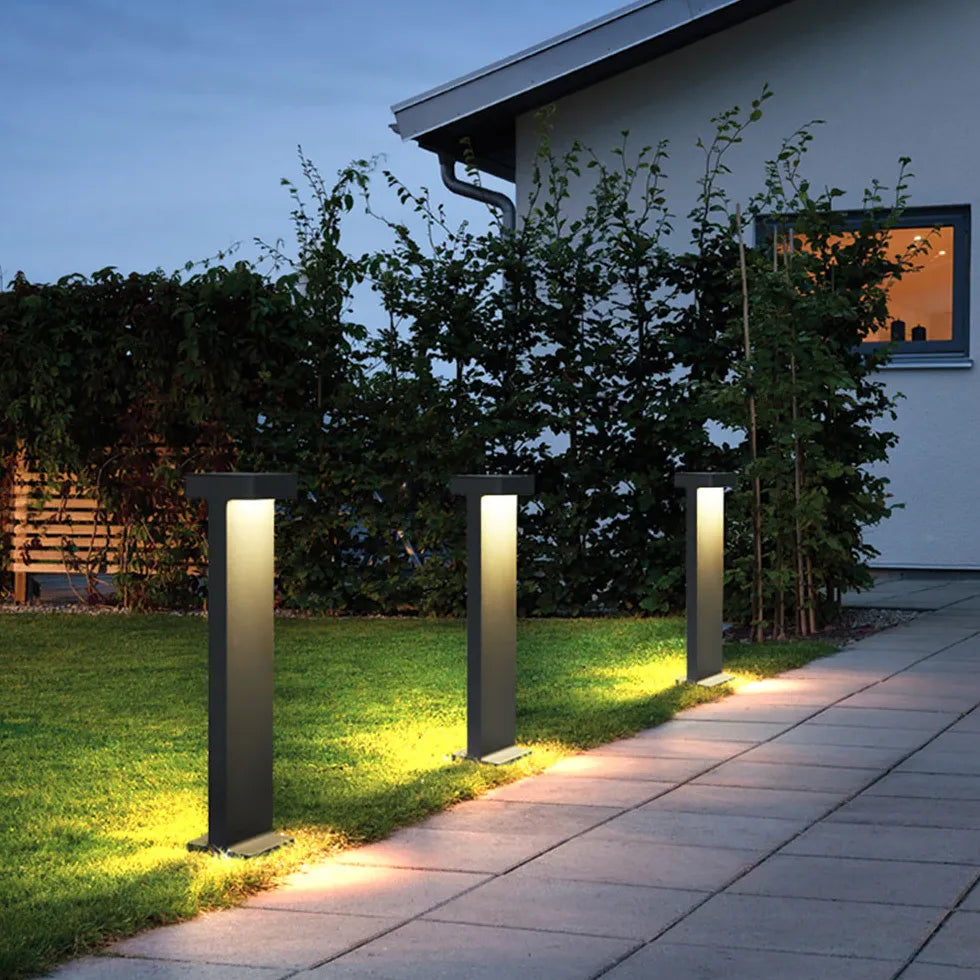 Double Head Square Led Bollard Lights