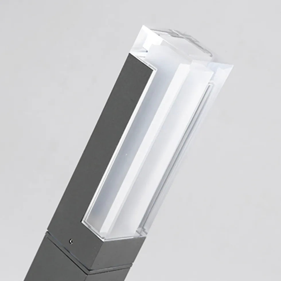 Square Acrylic Solar Bollard Lights