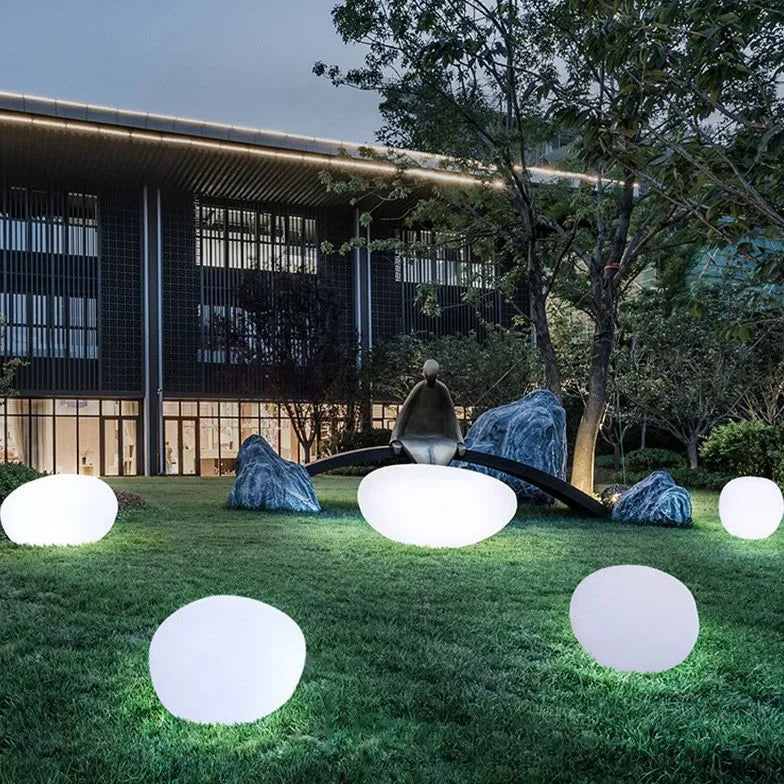 Pebble Shaped Led Outdoor Floor lamps