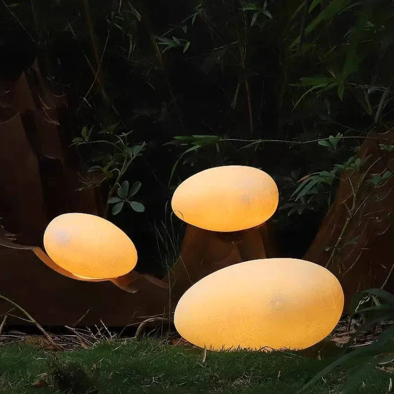 Pebble Shaped Led Outdoor Floor lamps