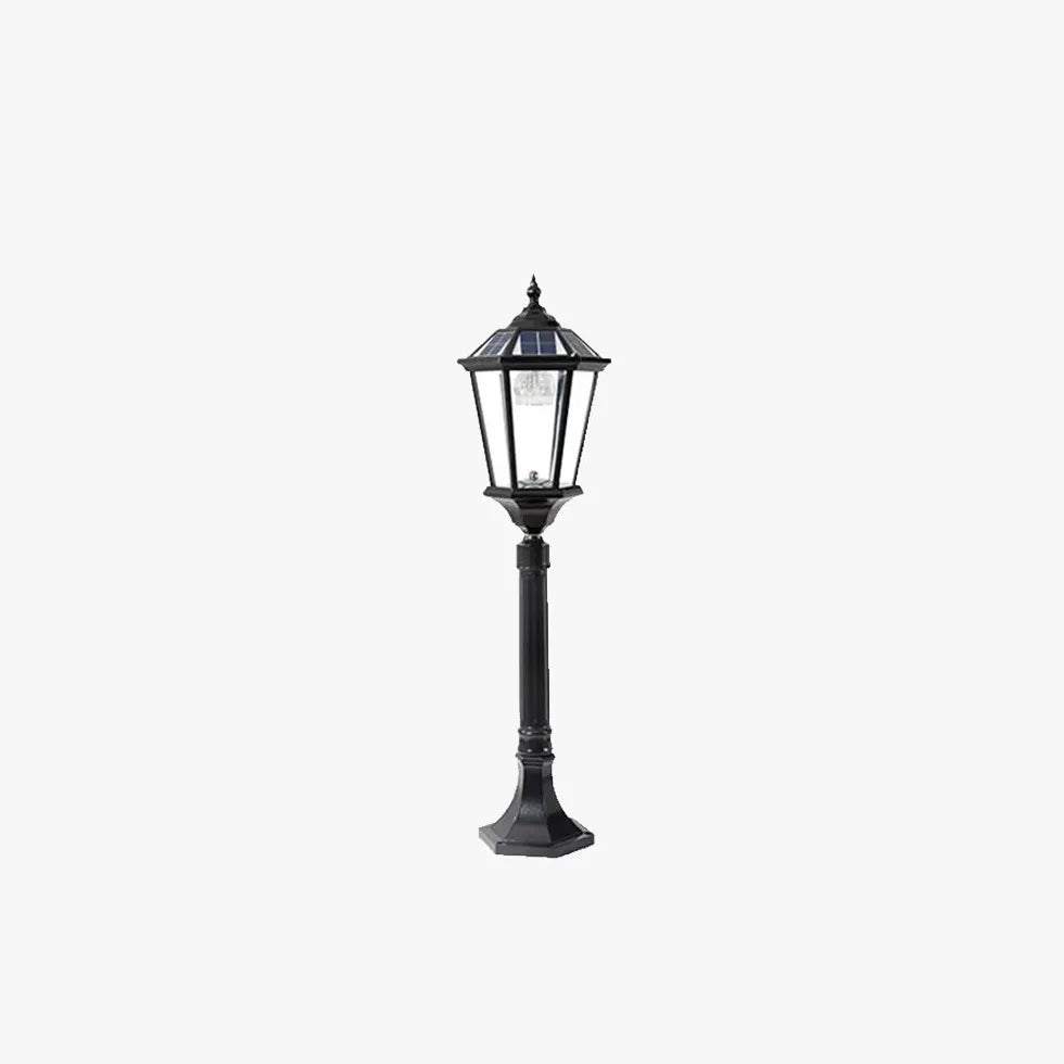 European Vintage Solar Outdoor Bollard Lights