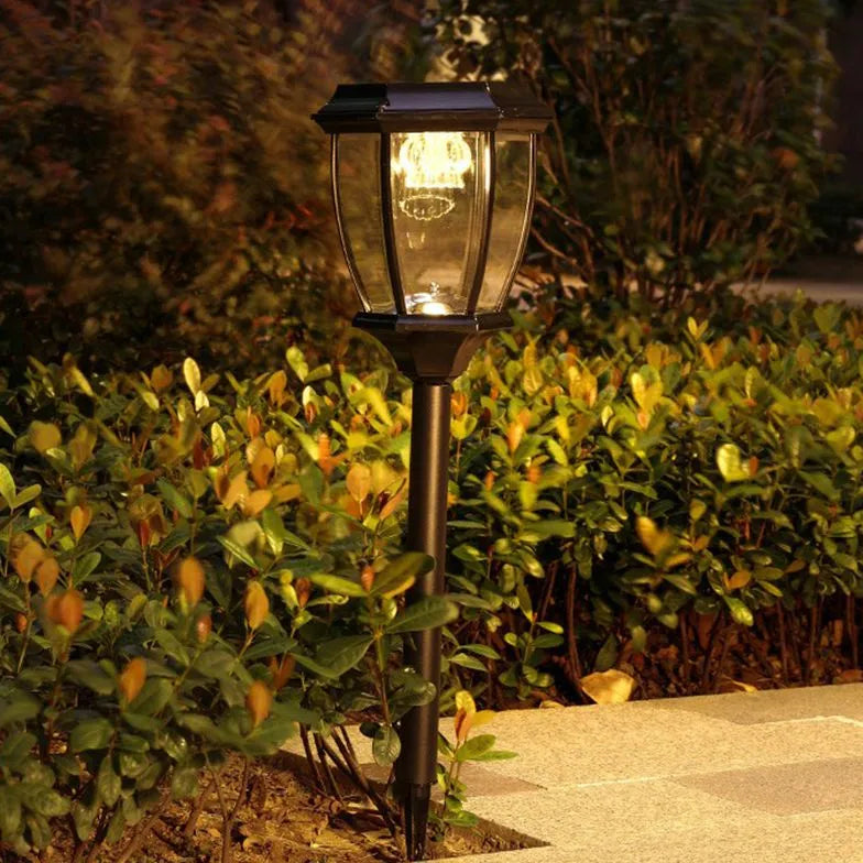 Vintage Glass Garden Outdoor Bollard Lights