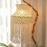 Handwoven Lampshade Bohemian Floor Lamp