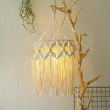 Handwoven Lampshade Bohemian Floor Lamp