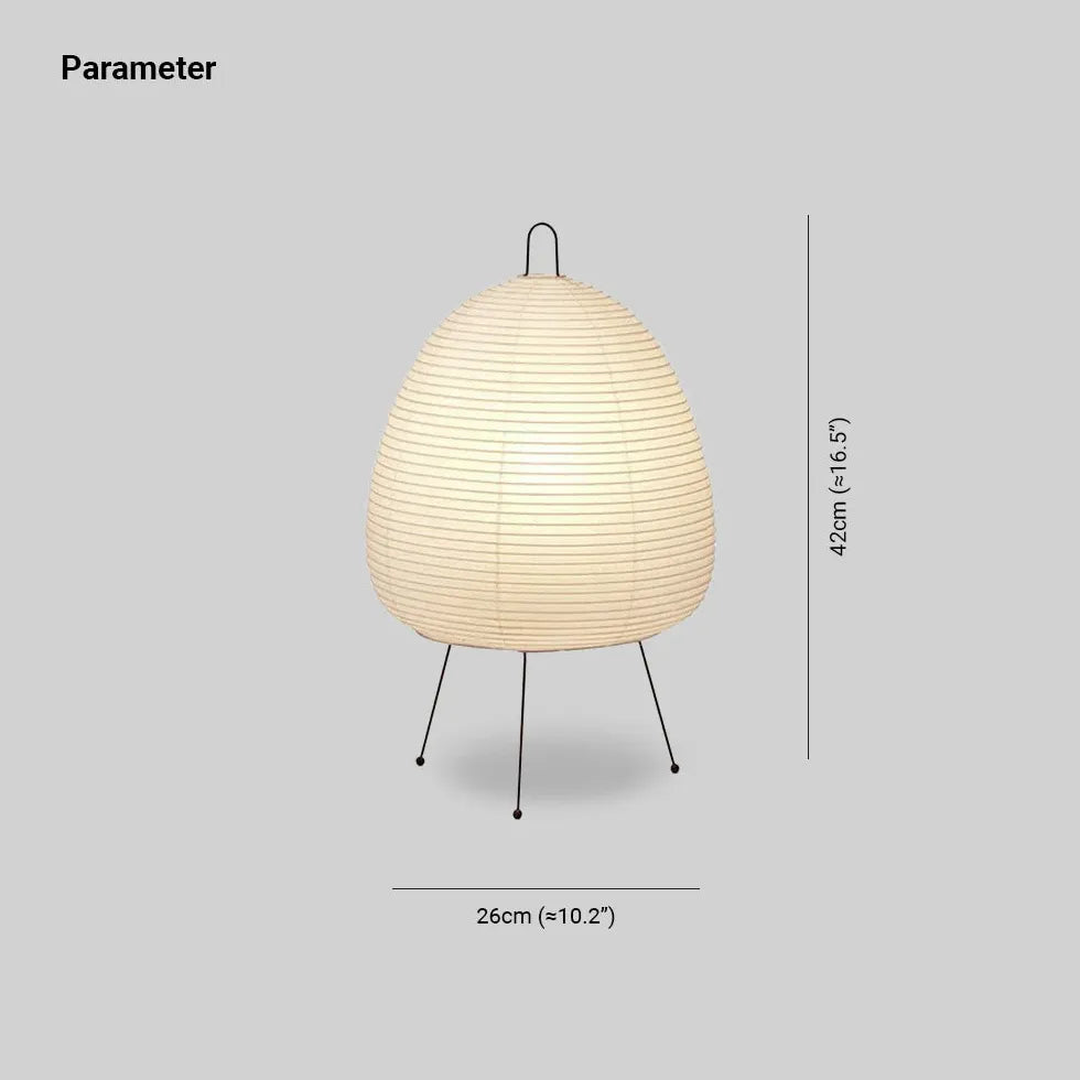 Paper Egg Design Tripod Table Lamp