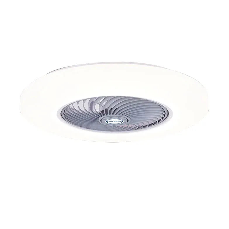 Round Dual-Tone Ceiling Fan with Light