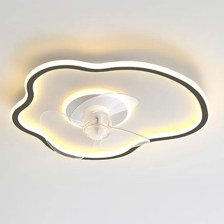 Irregular Shape Ceiling Fan with Light