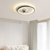 Double Ring Bedroom Ceiling Fan With Light