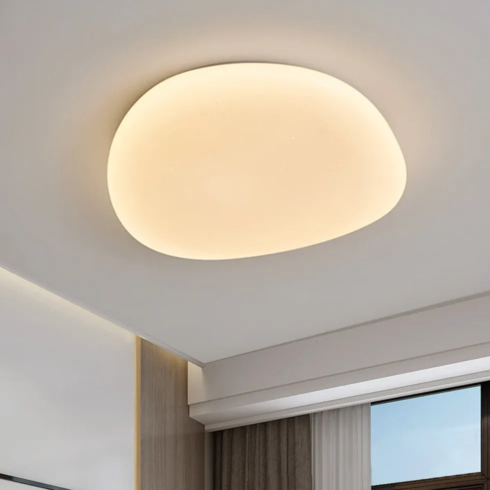 Irregular for Bedroom White Flush Ceiling Lights