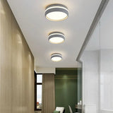 Round Dual-Tone Frame Ceiling Light for Hallway