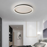 Black Minimalist Round Ceiling Light for Bedroom