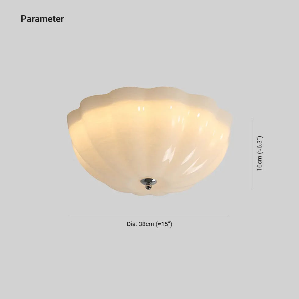 Shell Shaped Glass Modern Ceiling Light