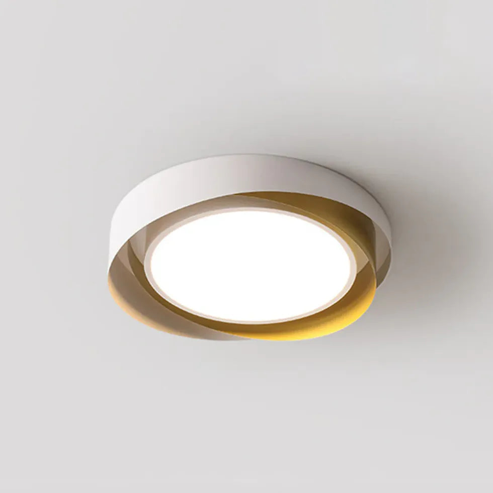 Dual-Tone Round Stylish Ceiling Light for Bedroom