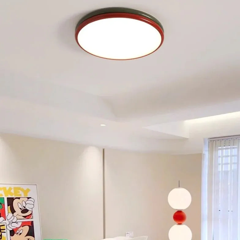 Colorful Round Glossy Modern Ceiling Light