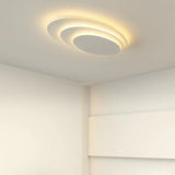 Circular Stacked Type White Flush Ceiling Lights