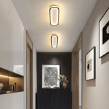 Elongated Oval LED Modern Flush Ceiling Lights