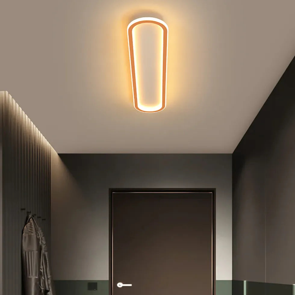 Elongated Oval LED Modern Flush Ceiling Lights