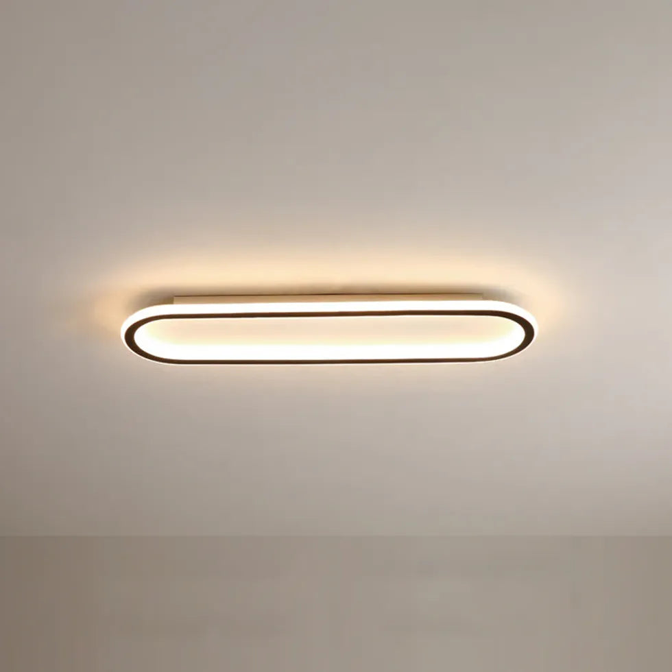 Elongated Oval LED Modern Flush Ceiling Lights