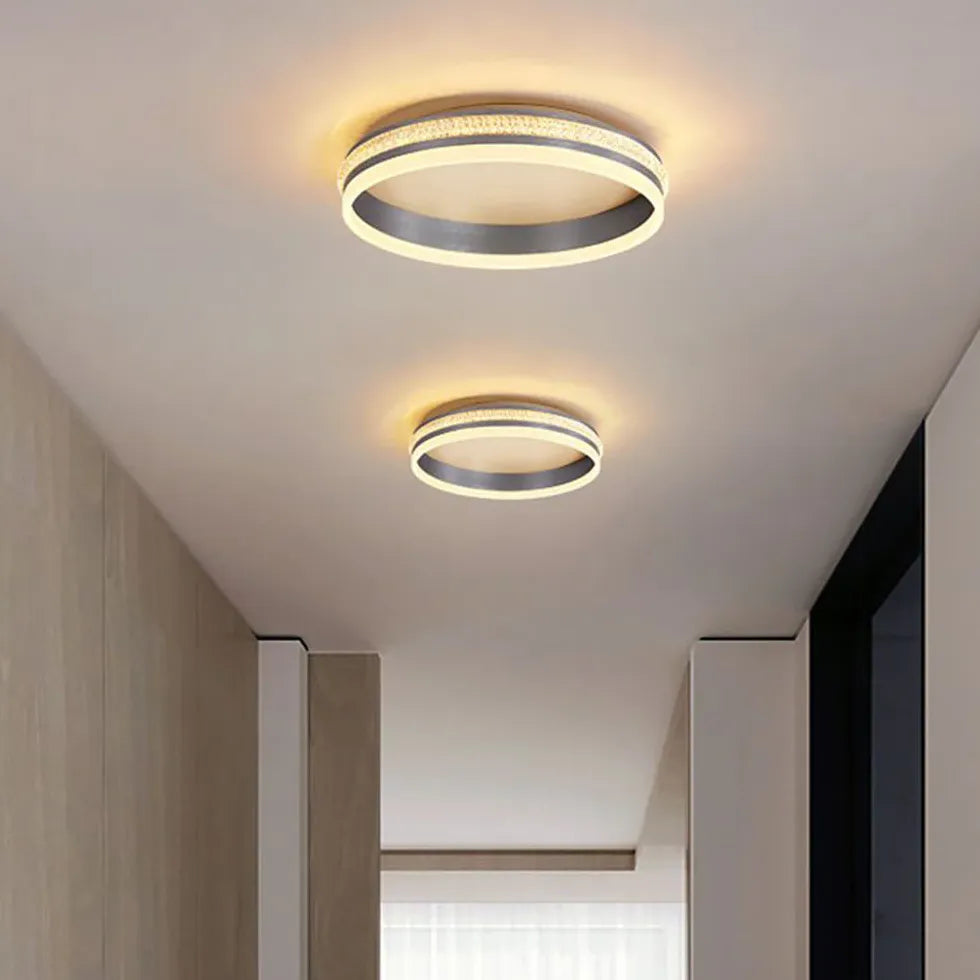 Dual-Tone Round LED Ceiling Light for Hallway