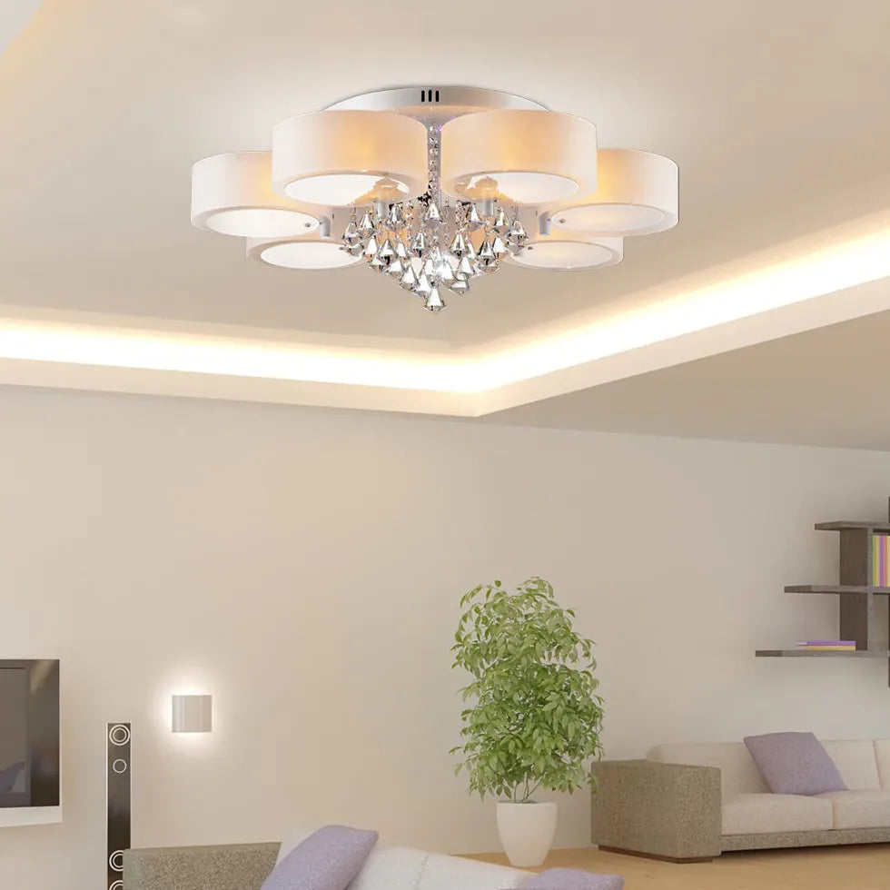 Round Petals LED Modern Flush Ceiling Lights