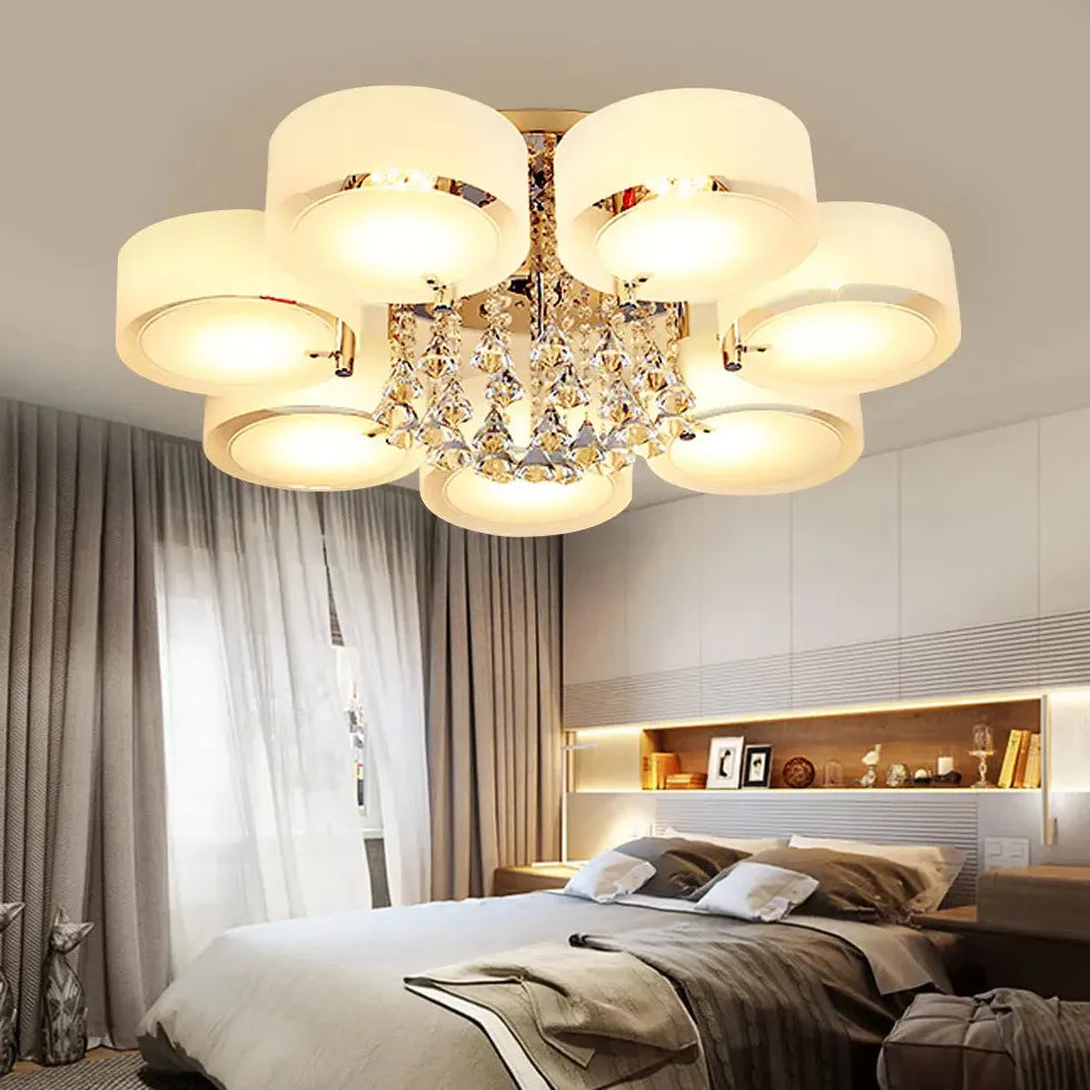 Round Petals LED Modern Flush Ceiling Lights