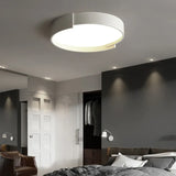 Notched Round Minimalist Ceiling Light